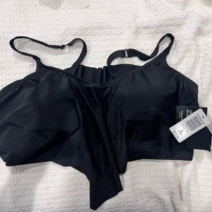 NWT torrid black flounce top size 2